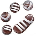 thumbnail image 7 of UngA Closed Toe Sandals Toddler Girl Toddler Girls Sandals Soft Rubber Flats Summer Baby Flower Girl Shoes Princess Shoes(White,Size 8), 7 of 7