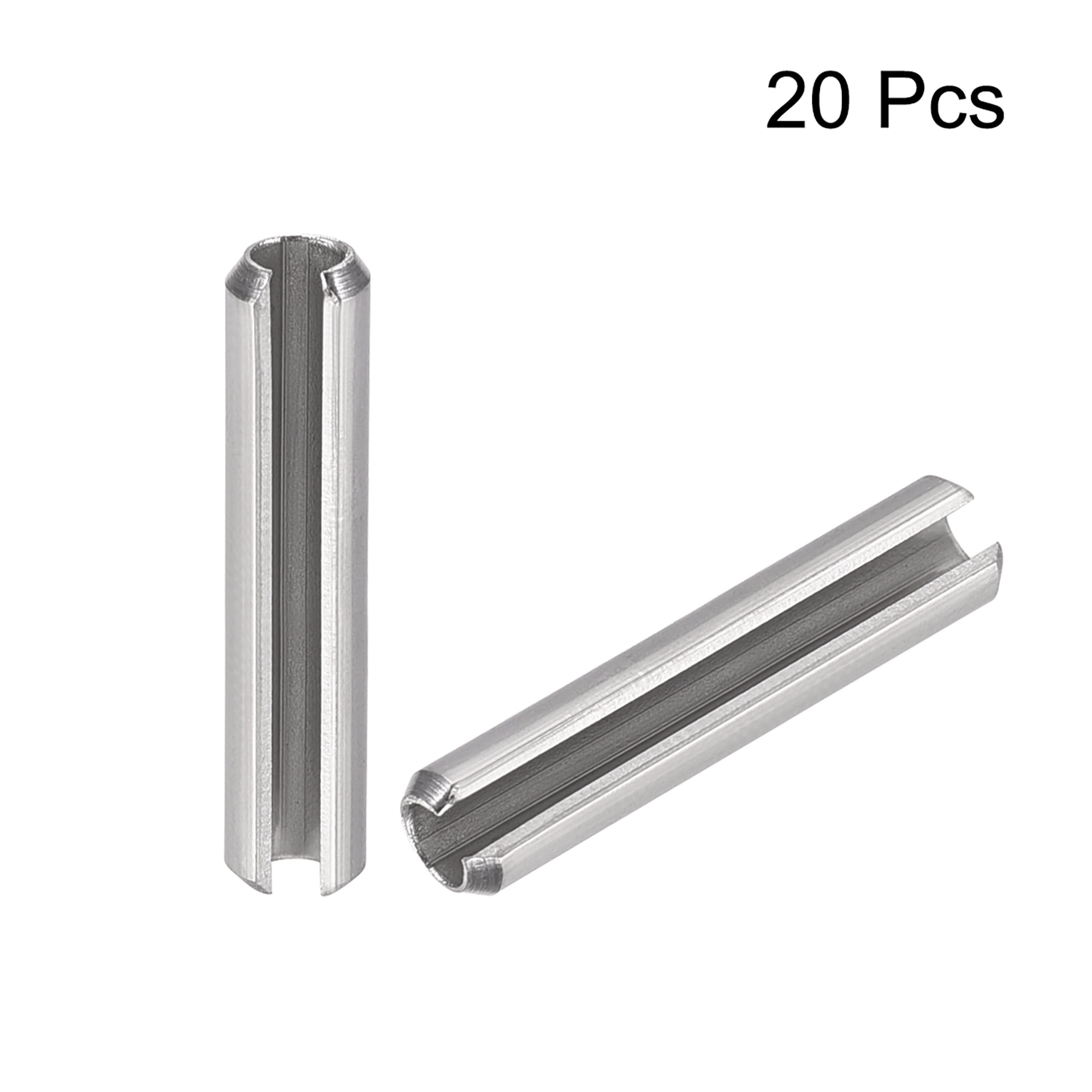 Metric Steel Slotted Spring Pin M5 Dia x 30 mm Length 100 pcs 