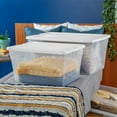 thumbnail image 4 of Sterilite 56 Qt Clear Plastic Storage Container Box & Latching Lid, 24 Pack, 4 of 12