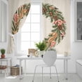 thumbnail image 5 of Fsddascl Christmas Nautical Blackout Curtains for Bedroom/Living Room, Thermal Insulated Kitchen Curtains, Winter Coastal Pine Seahorse Starfish Grommet Darkening Window Treatment Drapes 42"x63"x2, 5 of 6