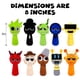 thumbnail image 2 of Peluche Sprunki Horror Games de 10 pulgadas con almohada para niños y adultos, 2 of 7