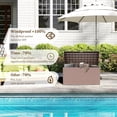 thumbnail image 4 of 80 Gallon Resin Deck Box, Waterproof Outdoor Storage Bin for Patio, Poolside, and Garden, Lockable & UV-Resistant, Brown, 4 of 15