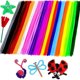 thumbnail image 1 of 100 piezas de limpiadores de pipas, limpiadores de pipas para manualidades, suministros para manualidades, tallos de chenilla multicolor para proyectos de bricolaje navideños de arte y manualidades, 1 of 5