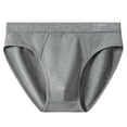 thumbnail image 1 of Briefs for Men, Breathable Polyester Fabric with Spandex Stretch, Seamless Design, Soft Elastic Waistband, Solid Black Color, Size L, 1 of 5