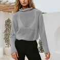 thumbnail image 2 of EDFBUYKRS Female Sweaters Women Soft Knit Poncho Sweater Pullover Cardigan Lightweight Wrap Topper for All Season Fall Sweater M, 2 of 4