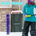 thumbnail image 4 of JingChun Snow Gauge Outdoor, 24 Inch Iron Art Snow Measuring Stick, Winter Snowflake Ruler Snowfall Measuring Gauge, Christmas Decorations Yard Stake, Snow Depth Measuring Device, 4 of 6