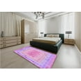 thumbnail image 4 of Ahgly Company Indoor Rectangle Patterned Pastel Purple Pink Area Rugs, 2' x 3', 4 of 6