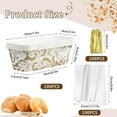 thumbnail image 2 of 100 Pcs Paper Loaf Pans Mini Bread Loaf Pans Disposable Kraft Paper Baking Pan with Clear Packing Bags and Ties 6.3 x 2.2 x 2.2 Inch Loft Mold Small Cake Liners, Oven, Microwave & Freezer Safe, 2 of 7