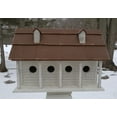 thumbnail image 2 of CC Outdoor Living 24" White and Brown Bird-In Hand Martinsburg Manor Outdoor Garden Bird House, 2 of 3