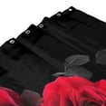 thumbnail image 6 of JOOCAR Red Shower Curtain for Bathroom Rose Shower Curtain Black and Red Shower Curtains Red Rose Shower Curtain with Hooks Black Floral Flower Decorative Pretty Valentine Gift, 72 x 72 Inch, 6 of 7