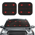 thumbnail image 2 of Balery 2 Piece Cardiogram and Heart Car Windshield Sun Shade|Foldable Front Windshield Shade for Car Front Window for Most Sedans SUV Truck-Medium, 2 of 7