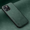 thumbnail image 1 of Funda de cuero de lujo para iPhone 14, 13, 12, 11 Pro Max, Mini, XR, XS Max, 8, 7 Plus, SE 2020, 13Pro, soporte de placa de Metal, soporte de coche, 1 of 4