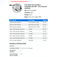 thumbnail image 2 of Front Wheel Hub Assembly 1 - Compatible with 2007 - 2013 Chevy Avalanche 2008 2009 2010 2011 2012, 2 of 2