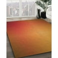 thumbnail image 3 of Ahgly Company Machine Washable Indoor Rectangle Transitional Neon Orange Area Rugs, 5' x 8', 3 of 7