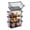 Black, variant on SEENWUUN Stackable Wire Fruit Baskets, Large Capacity, 4 Pack, Pantry Organizer for Kitchen Counter, Cabinet Storage for Potatoes, Onions and Snacks
