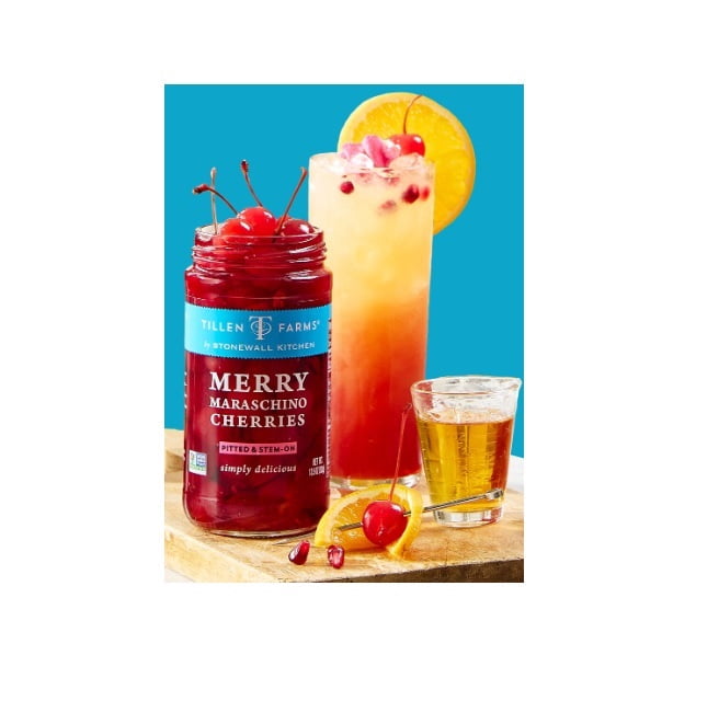Tillen Farms Merry Maraschino Cherries, 13.5 Ounce Jar, Case of 6