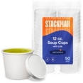 thumbnail image 1 of [Contenedor de comida] Recipiente de papel para alimentos Stack Man de 350 ml con tapa, 50 juegos, 1 of 5
