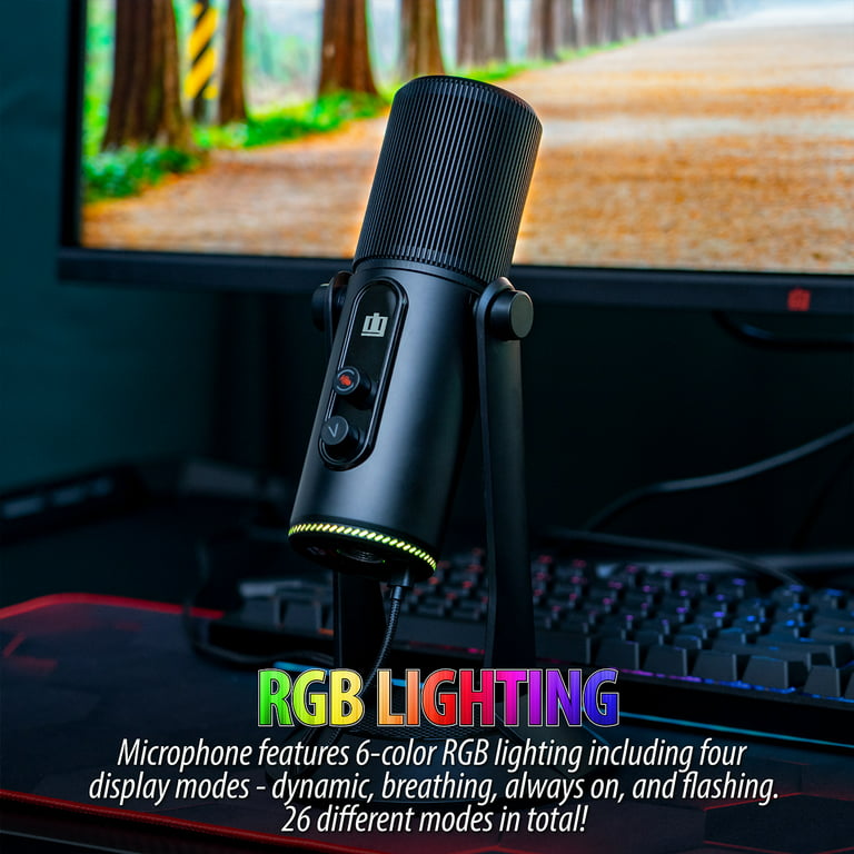 Restored Deco Gear MIC1G PC Microphone for Gaming, Streaming, Music  Recording, Virtual, USB Plug and Play (Refurbished)