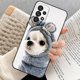 thumbnail image 1 of Funda trasera de silicona suave pintada con gato de dibujos animados para Samsung A53 5G Galaxy A23 A33 5G QYM unisex, 1 of 2