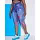 thumbnail image 1 of Talla grande Floral 3D Jean PRINT TRIMPED GEGGS Rosegal Leggings de talla grande, 1 of 5