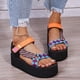 thumbnail image 5 of Nuevos zapatos de verano, zapatos de playa de suela gruesa, sandalias femeninas de estilo étnico Wmkox8yii  nm5496, 5 of 9