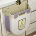 thumbnail image 5 of Kitchen Garbage Bin under $5! CQCYD Hanging Kitchen Trash Can, Foldable Compost Bin, 10L Under Sink Garbage Bin, Cabinet Door Mounted Waste Bin, Space Saving, 5 of 8