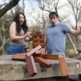 thumbnail image 4 of Yard Games Giant Tumbling Timbers 30" Wood Block Stacking Game, Stained, 4 of 6