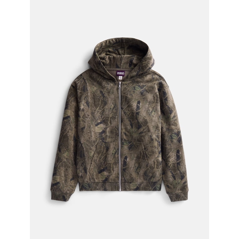 Weekend Academy Boys Full Zip Hoodie, Camo photo 1