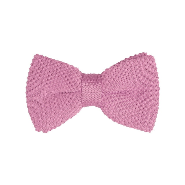 INSPIRE CHIC Nœuds Papillon Pré-Noués pour Homme, Sangle Ajustable, Nœud Papillon Tricoté Uni, Rose