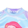 thumbnail image 5 of Maxcozy Toddler Little Girls' UPF 50 Mermaid Swimsuit Long-Sleeve Rash Guard Set 1-10 Years, 5 of 9