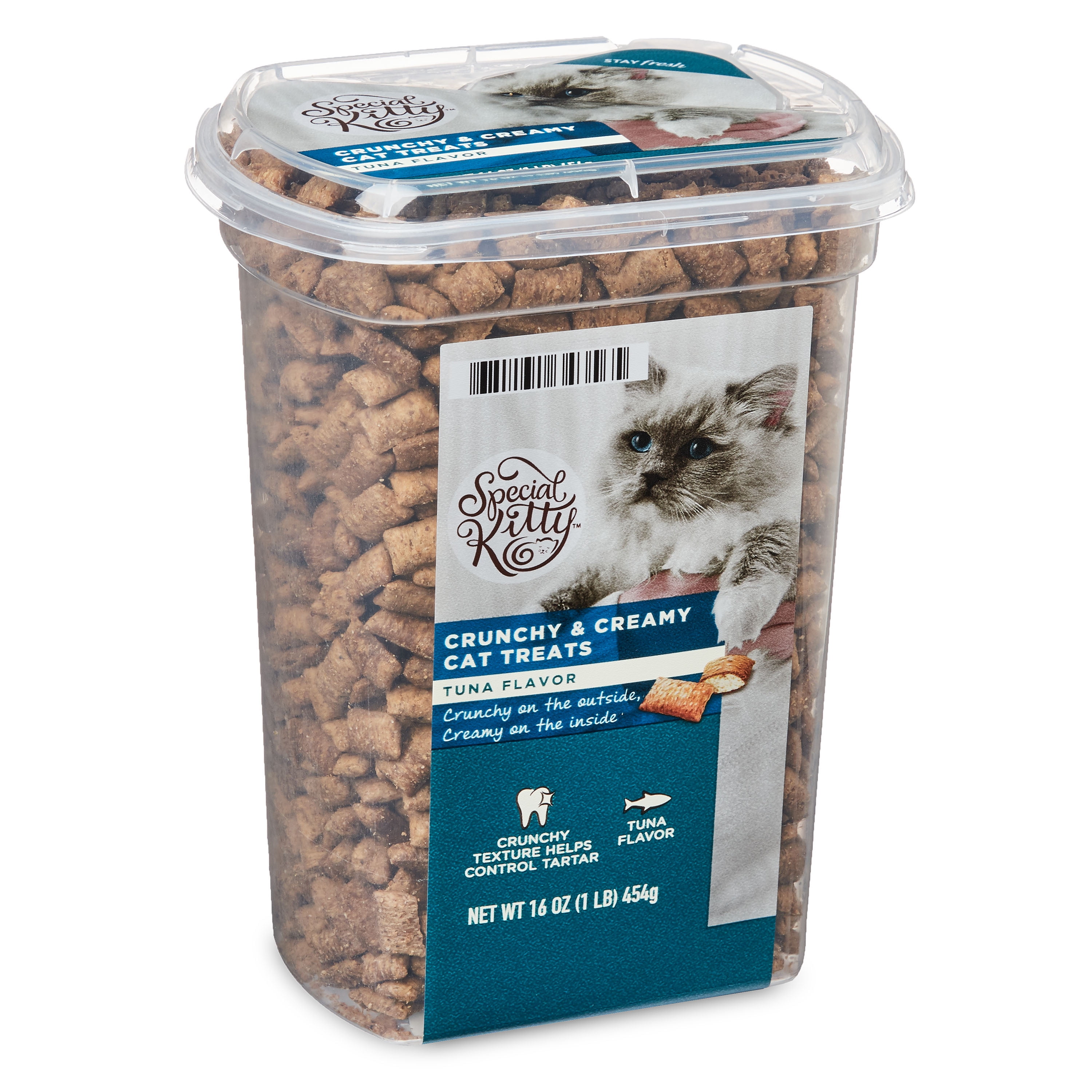 (6 pack) Special Kitty Crunchy & Creamy Tuna Flavor Cat Treats, 16 oz
