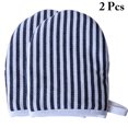 thumbnail image 2 of Bangcool Oven Mittens Stripe Heatproof Non-slip Cotton Linen Kitchen Mittens Baking Mitts, 2 of 10