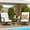 Beige, variant on NATURAL EXPRESSIONS Patio Bistro Set, 3 Piece Outdoor Swivel Glider Rocking Chairs, Conversation Furniture with 2 Highback Rockers, 1 Table and 5" Cushion for Backyard,Porch,Yard,350lb. (Grey)