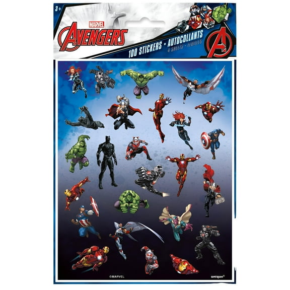 Avengers Sticker Sheets, 4ct