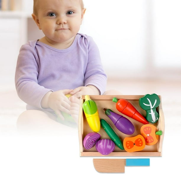 Juguete de Comida Imaginación, Juguete para Verduras, Juguete Montessori para , Juguetes para Alimentos 9 piezas de CUTICAT Juegos de imaginación