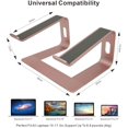 thumbnail image 3 of Laptop Stand, Ergonomic Aluminum Laptop Mount Computer Stand, Detachable Laptop Riser，Notebook Holder Stand Compatible with MacBook Pro/Air HP Samsung Huawei ，All 10-15.6" Laptops(Rose Gold), 3 of 8