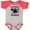 Heather and Red, variant on Inktastic Valentine's Day Grandma's Lovebug Girls Baby Bodysuit