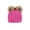 Bright Pink, variant on Girls Crystal Mountain Hat with Two Pom Poms