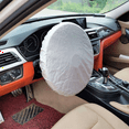 thumbnail image 2 of 3X Car Steering Wheel Sunshade Side Window Shade Silver Coated Cloth Steering Wheel Cover Sunscreen Insulation, 2 of 7