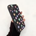 thumbnail image 4 of Cute Flowers Love Heart Butterfly Black Soft Phone Case Compatible with iPhone Case (Flower,iPhone 11 Pro Max), 4 of 6