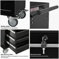 thumbnail image 4 of 7-Drawer Rolling Tool Chest Cabinet, Large Capacity Metal Tool Box with Wheels,Black02, 4 of 8