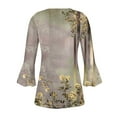 thumbnail image 2 of Women Blouse 3/4 Sleeve Petite, White Blouse for Women Dressy Elegant Womens Sports Tops Set Spring Crop Tops for Women 2026 Spring Outfits, 2 of 5