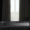 thumbnail image 5 of Exclusive Fabrics  Performance Linen Hotel Blackout Curtain (1 Panel) 50 X 96 - Dark Greige, 5 of 5