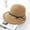 Khaki, variant on SikaFu Hepburn Wind Straw Hat Female Small Eaves Summer Version Of The Wild Tide Shading Hat Sunscreen Can Fold The Sun Fisherman Cool Hat