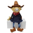 thumbnail image 3 of Adorable Western Cowboy Cow Doll Stuffed Animal Toy For Children And Collectors, 3 of 4