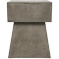 Safavieh Zen Mushroom Outdoor Concrete Accent Table Dark Grey