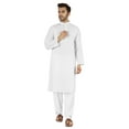 thumbnail image 5 of Atasi Cotton Kurta Solid Ethnic- Festive Long Shirt W/ Pintuck Traditional Indian Wear For Men's, 5 of 7