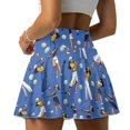 thumbnail image 4 of HELLHERO Polyester Spandex Blend Golf Skirt with Inner Pockets, High Waisted Tennis Skorts for Golf Workout Training Pickleball, Women Golf Skirts, 4 of 9
