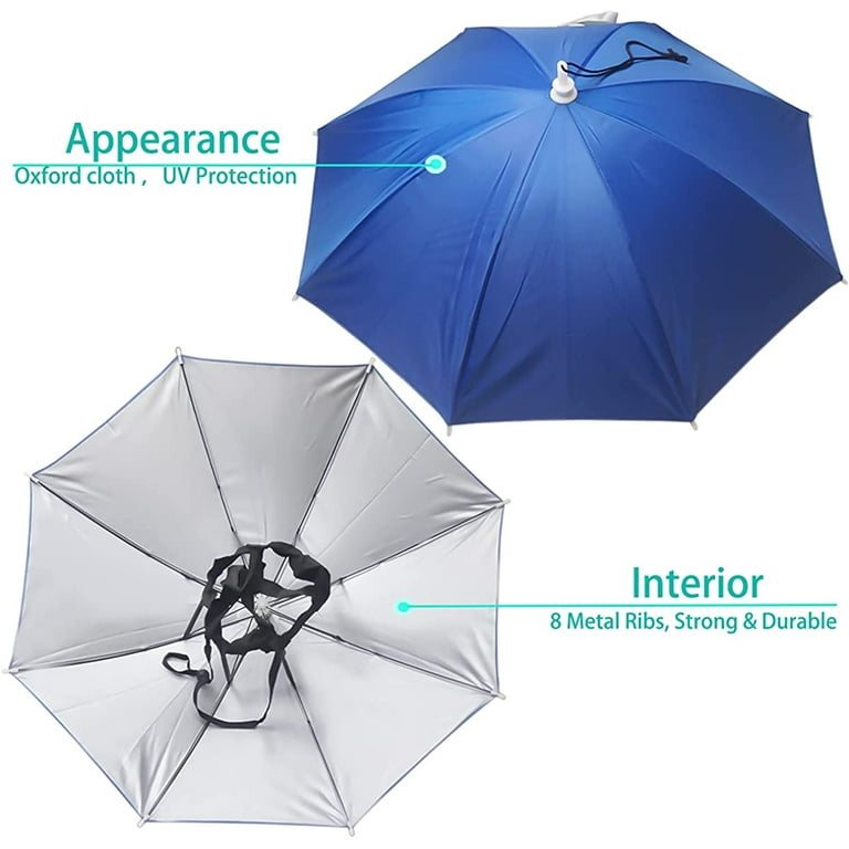 Yirtree Fishing Umbrella Hat Folding Sun Rain Cap Adjustable