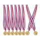 thumbnail image 4 of 8 medallas de metal con forma de espiga de trigo para eventos deportivos, premios, trofeos, medallas para competiciones, celebraciones, reconocimientos y medallas de fútbol., 4 of 8